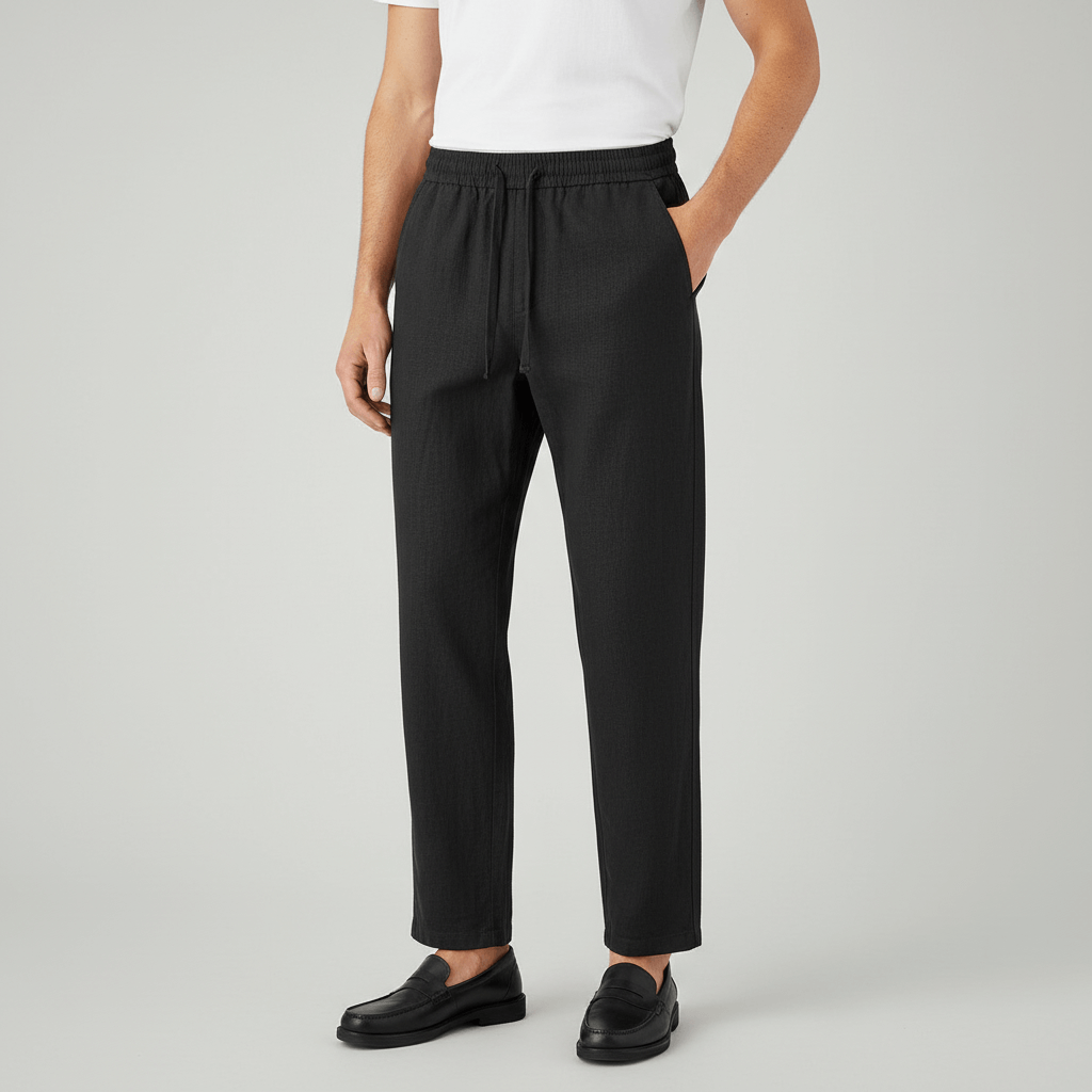 Lizzy | Pantalon ample en lin avec taille élastique 5