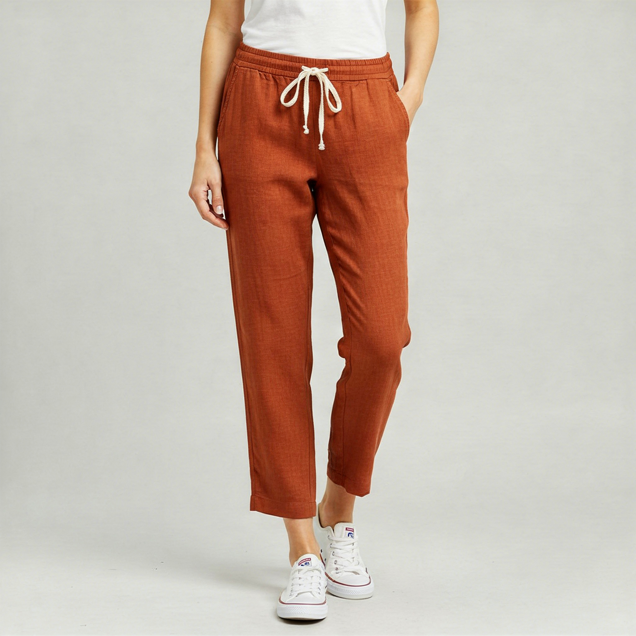 Lizzy | Pantalon en lin ample avec cordon de serrage 5