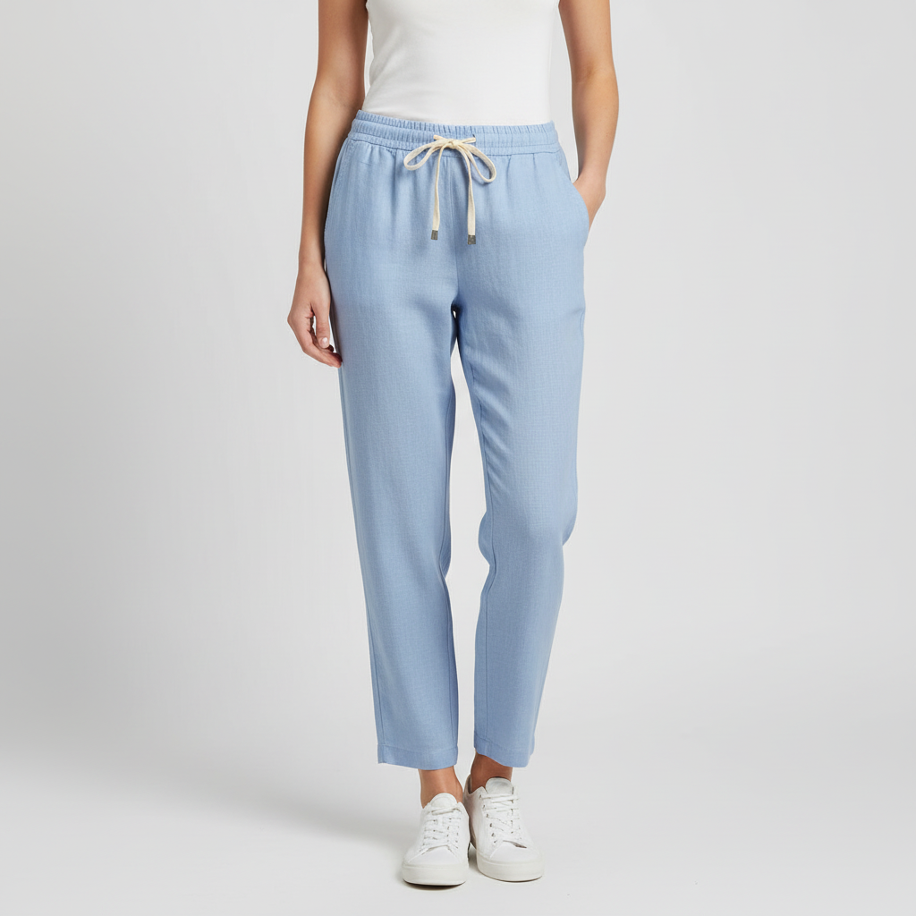 Lizzy | Pantalon en lin ample avec cordon de serrage 6