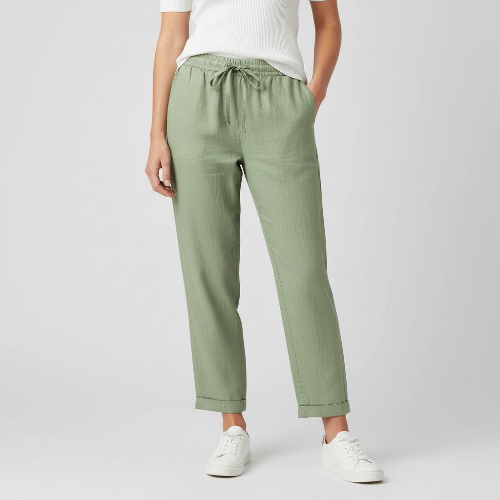 Lizzy | Pantalon en lin léger à la coupe moderne 3
