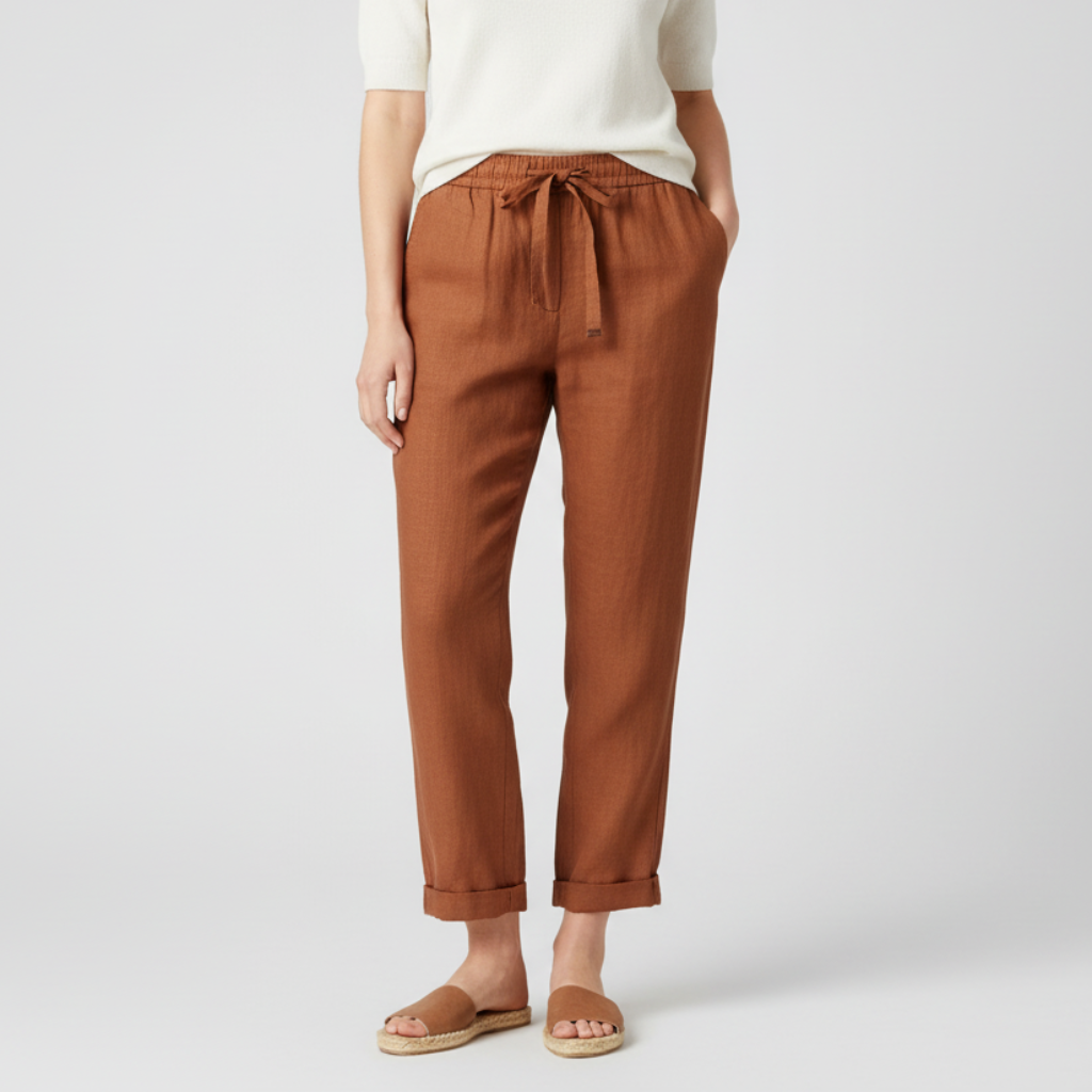 Lizzy | Pantalon en lin léger à la coupe moderne 8