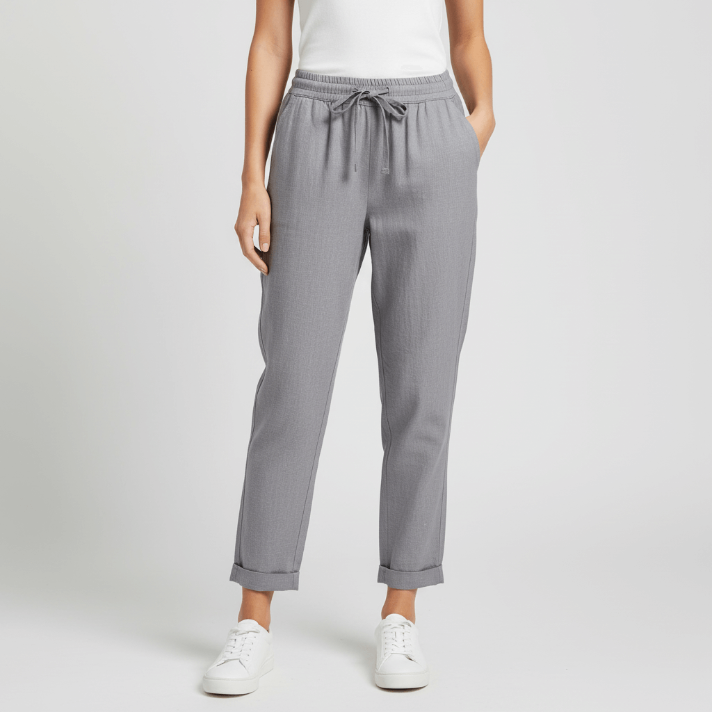 Lizzy | Taille haute ample pantalon fluide avec poches 5