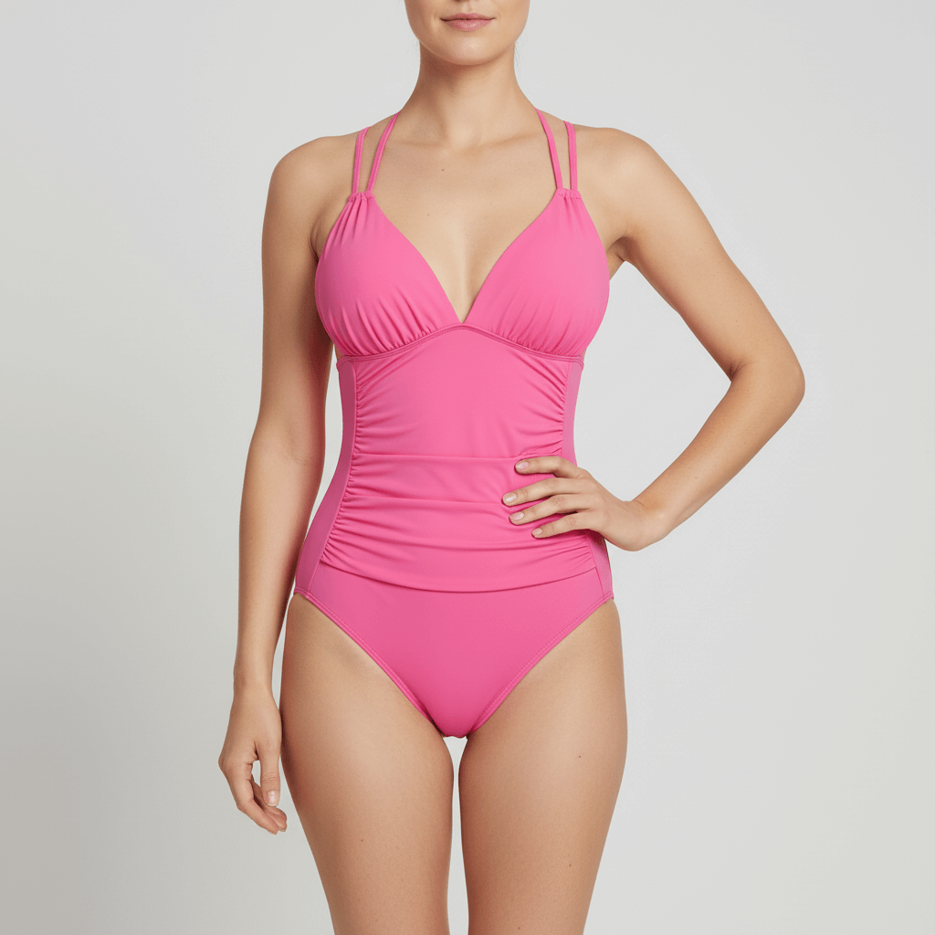 Rizile | Maillot de bain une pièce extensible à col en V