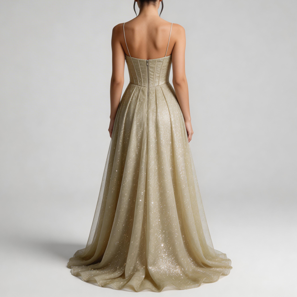 Rizile | Satin robe maxi avec dos ouvert