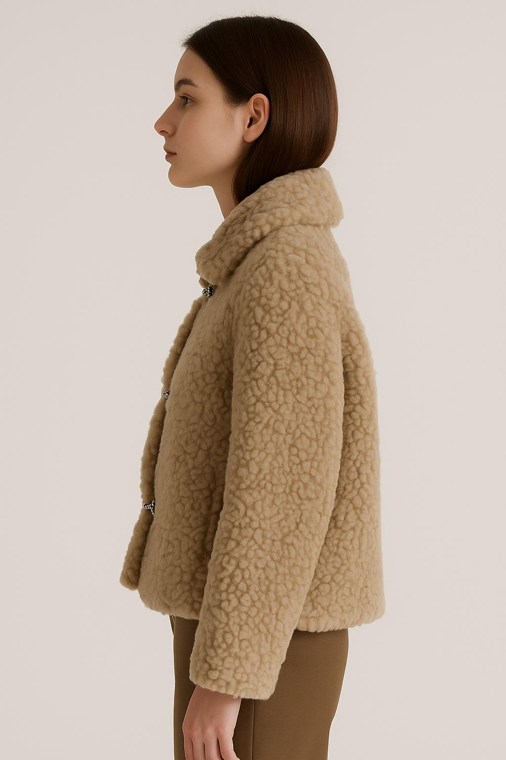 Robe rose pour femme à manches bouffantes