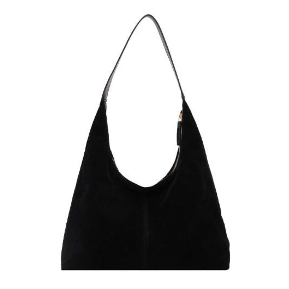 Sac à main pour femme en daim avec fermeture éclair