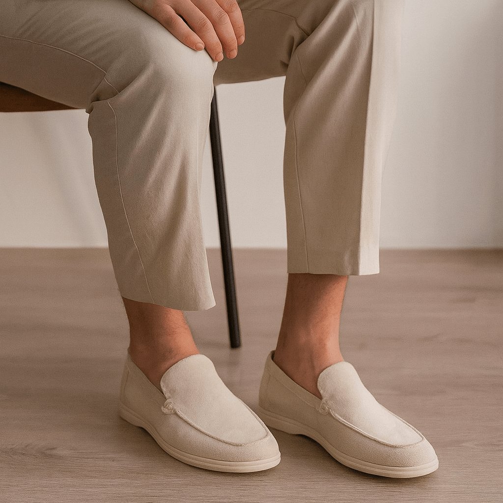 Solvsvanen Loafers en Suède