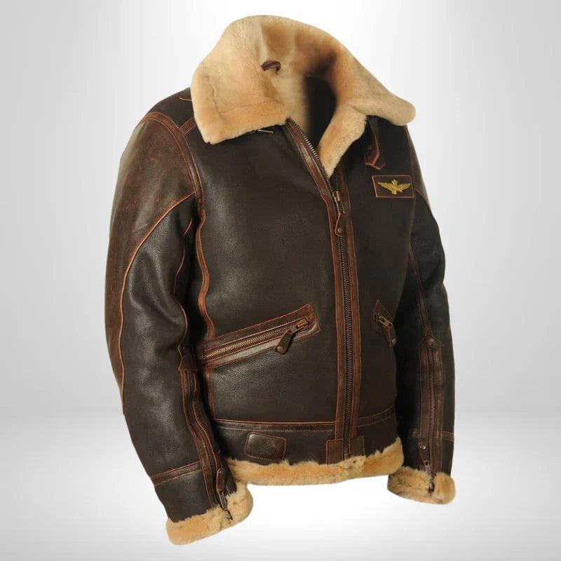 Thomas | Blouson aviateur exclusif à col en fourrure