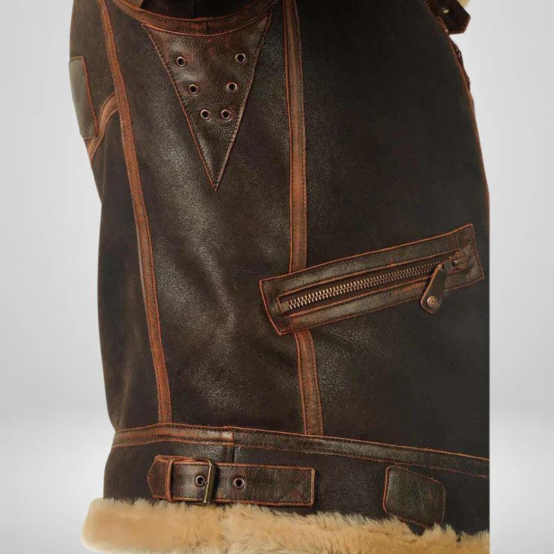 Thomas | Blouson aviateur exclusif à col en fourrure