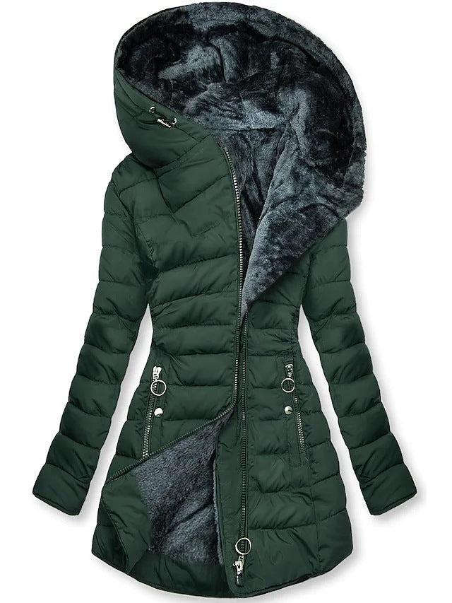Veste d'hiver longue et confortable pour femme