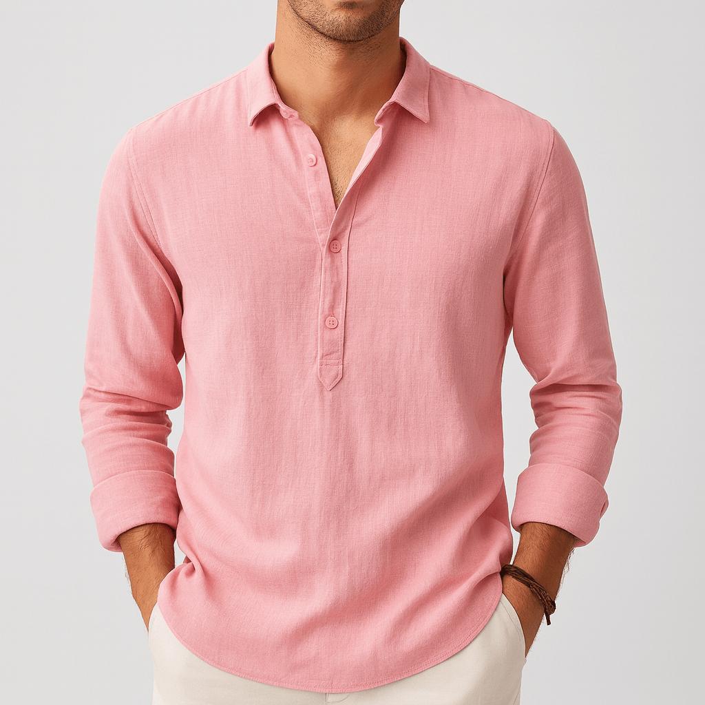 Zoviska | Lin ample chemise à col classique