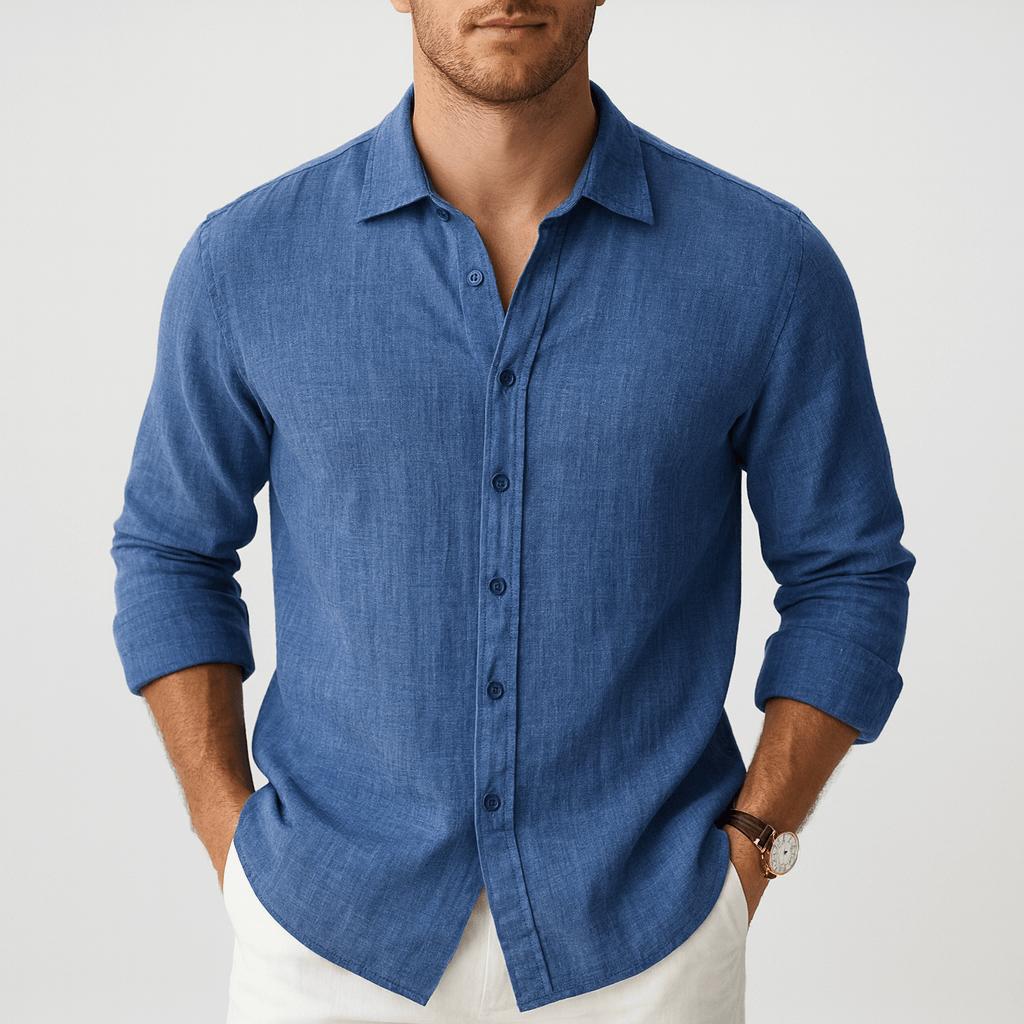 Zoviska | Lin ample chemise à col classique