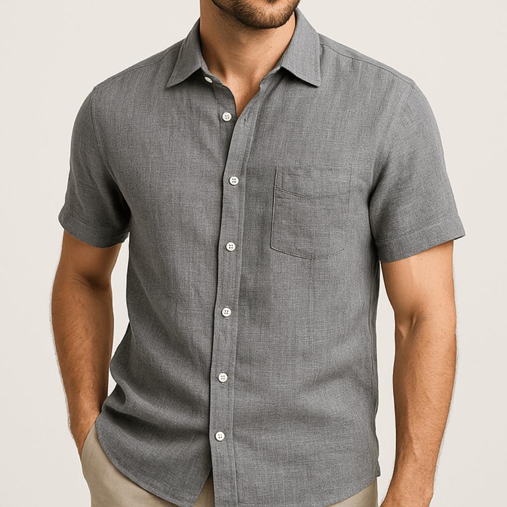 Zoviska | Lin ample chemise à col classique