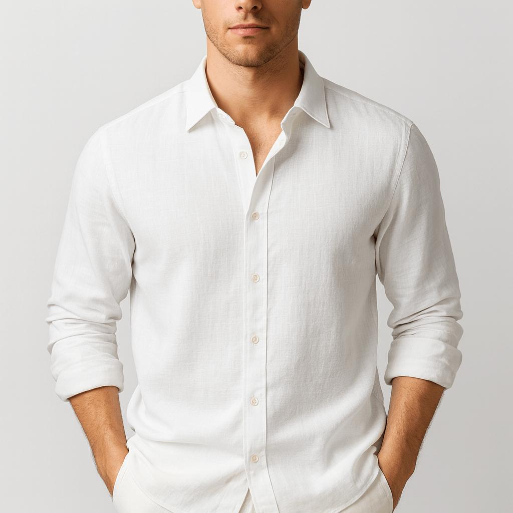 Zoviska | Lin ample chemise à col classique