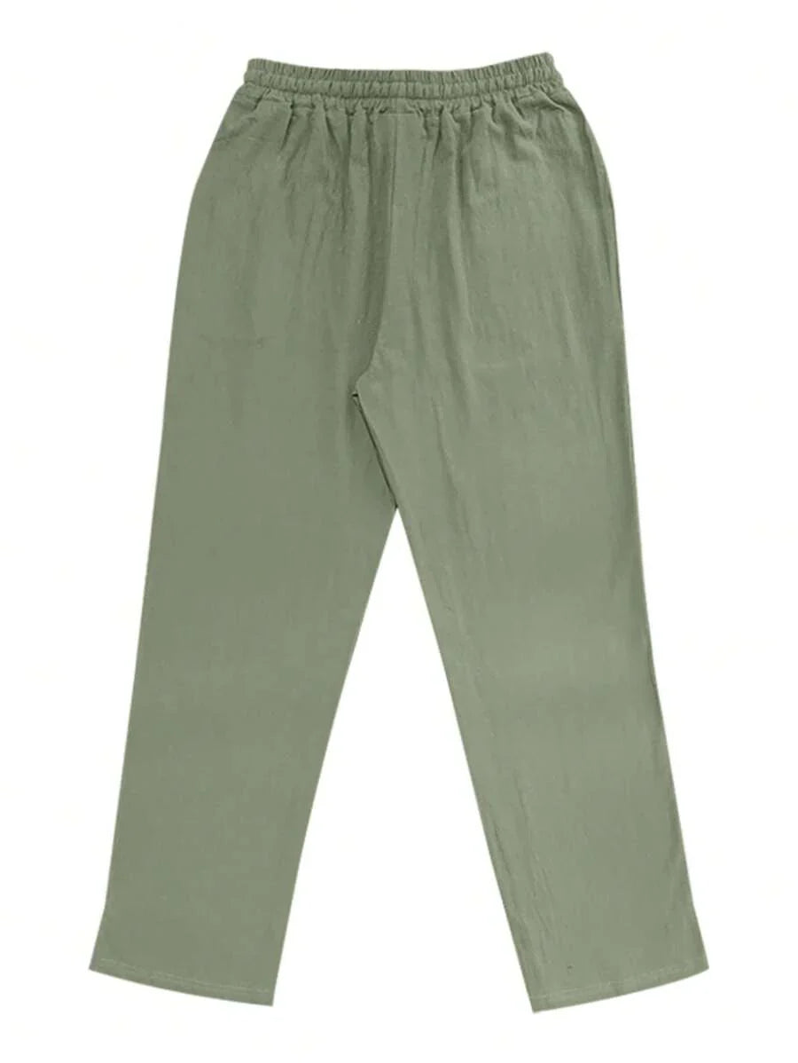 Adrián | Pantalón de lino de hombre con cordón - view 24