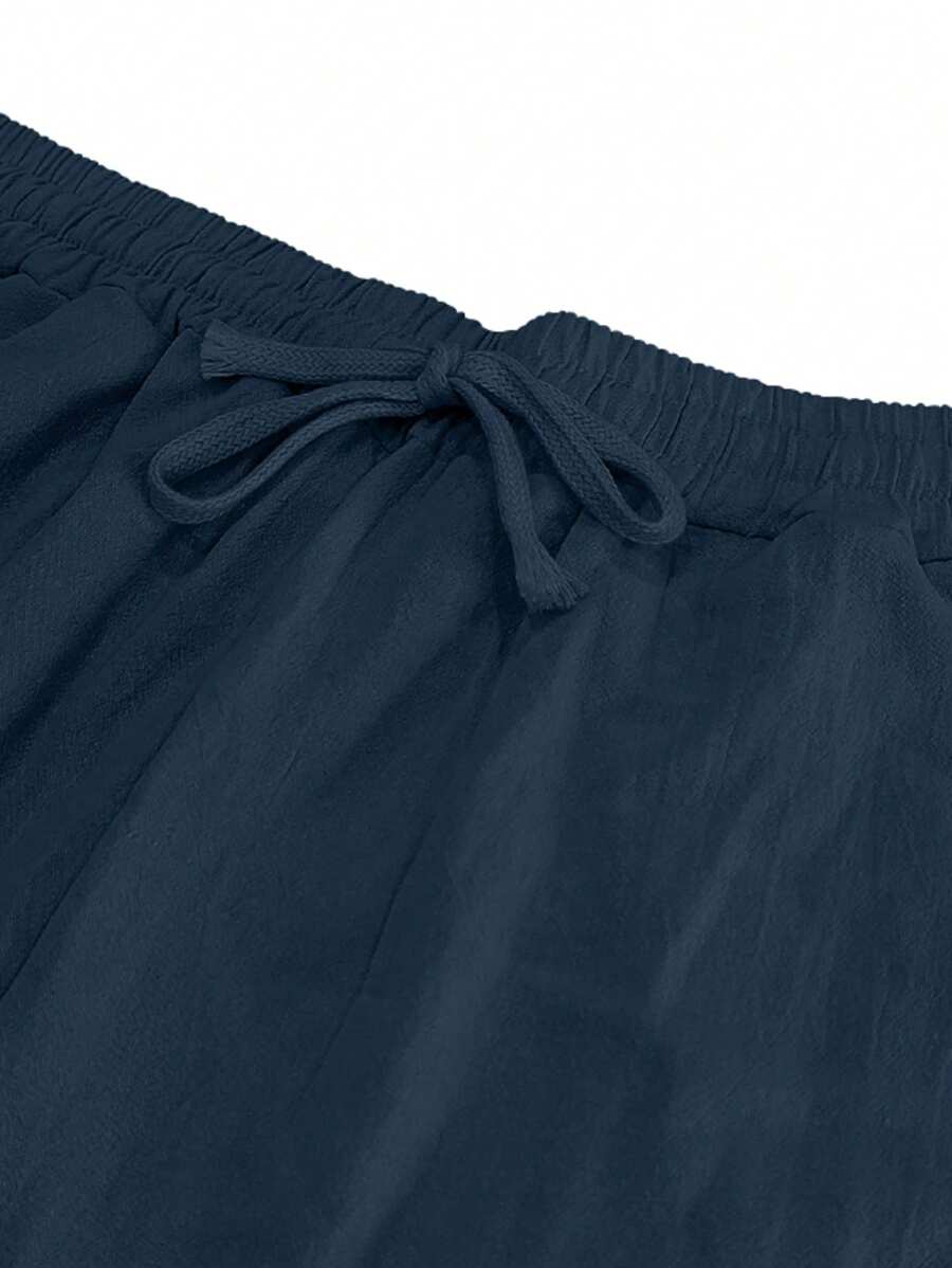 Adrián | Pantalón de lino de hombre con cordón - view 30