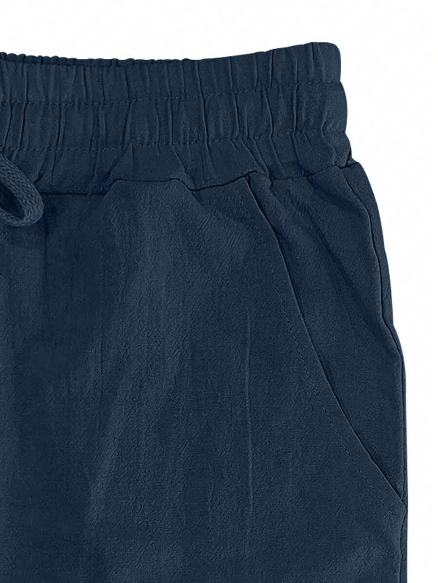 Adrián | Pantalón de lino de hombre con cordón - view 31