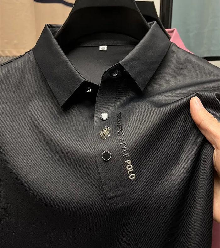 Aitor | Polo de hombre transpirable - Negro