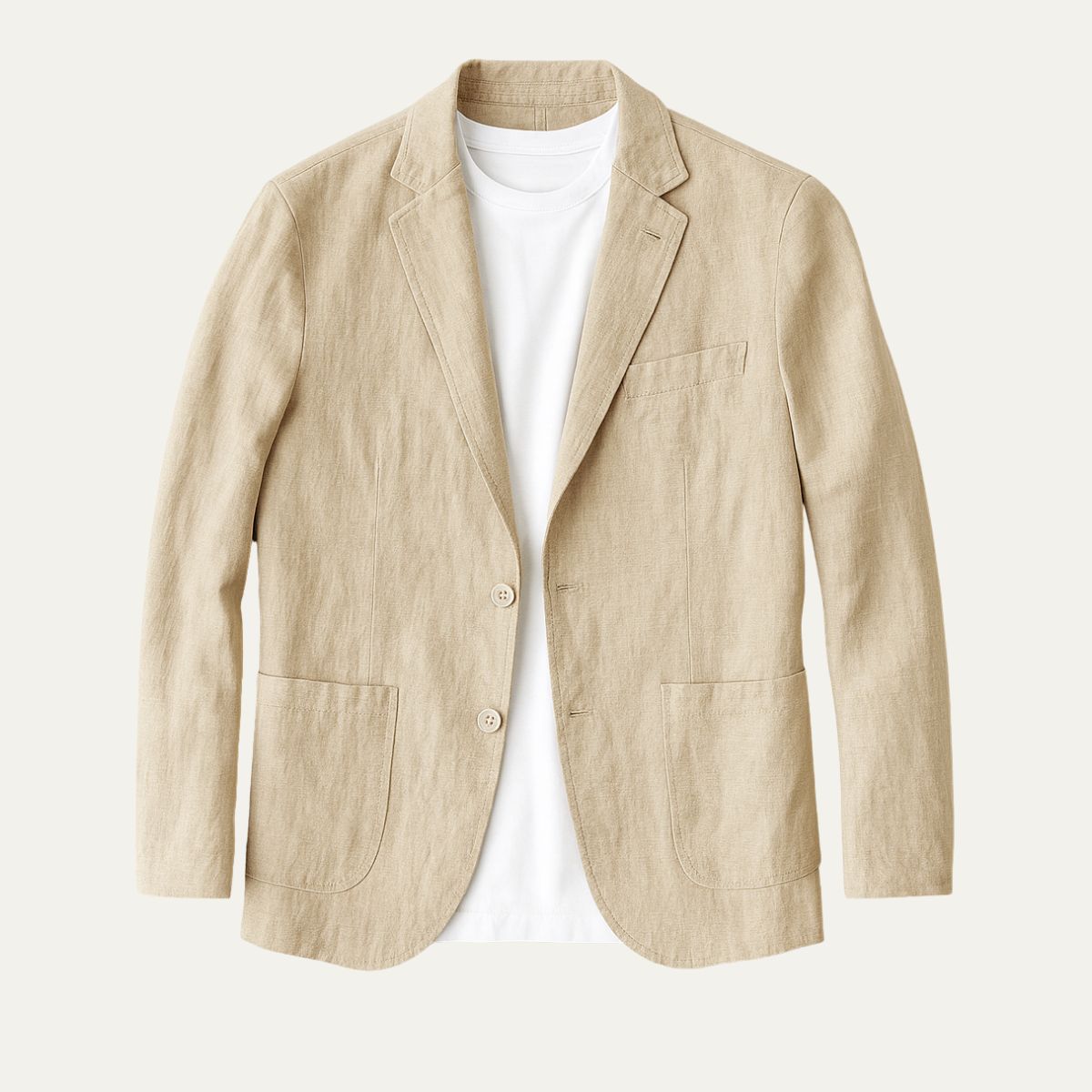 Álvaro | Americana de lino de hombre - Beige