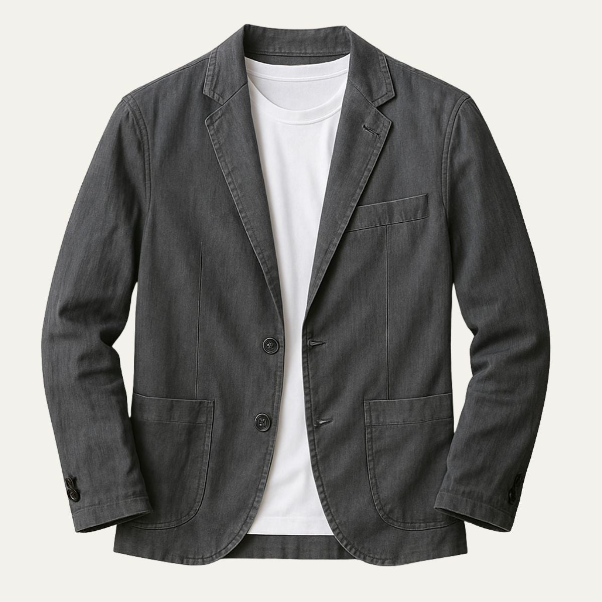 Álvaro | Americana de lino de hombre - Gris