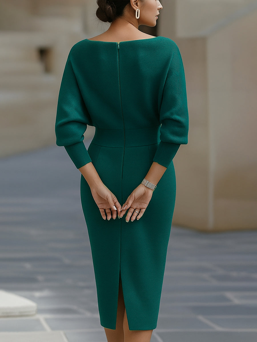 Amelia | Vestido de punto midi de mujer - foto 9