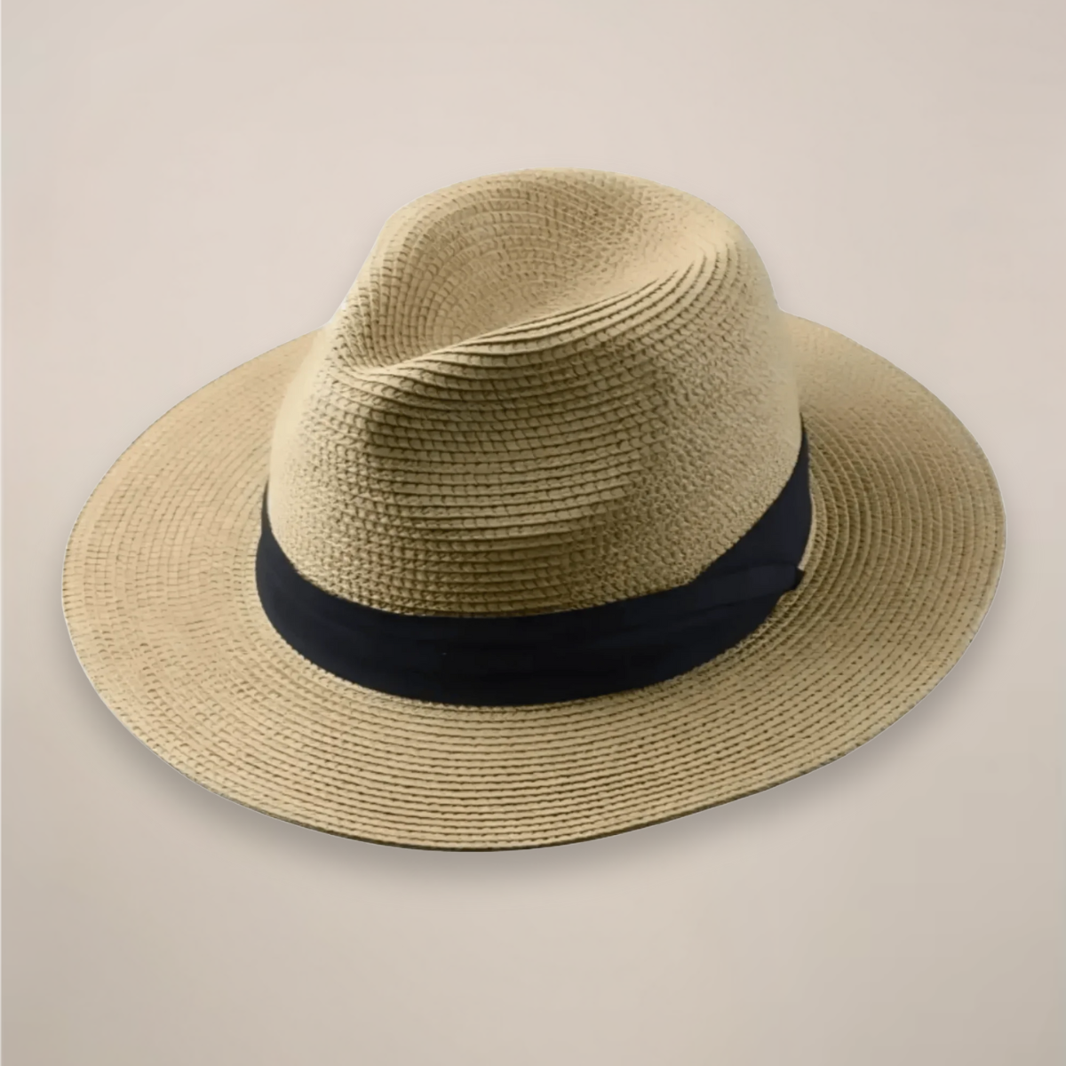 Bartosz | Sombrero panamá de hombre de paja - Caqui