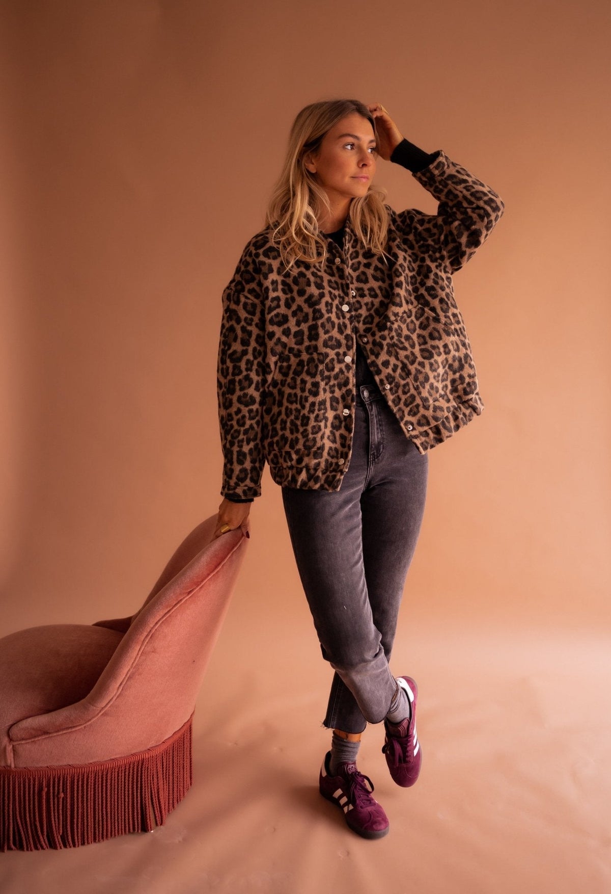 Berta | Chaqueta de mujer leopardo para entretiempo - foto 4