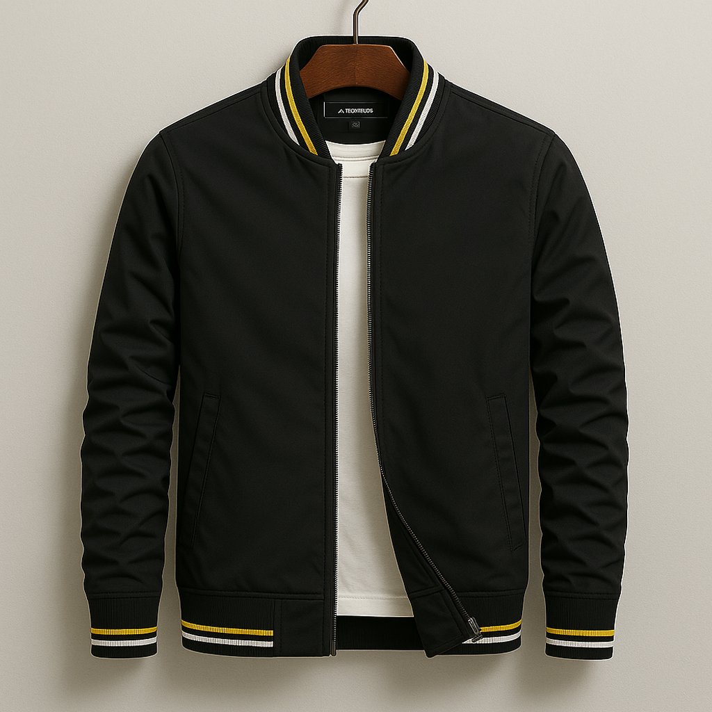 Bruno | Chaqueta bomber de hombre - Negro
