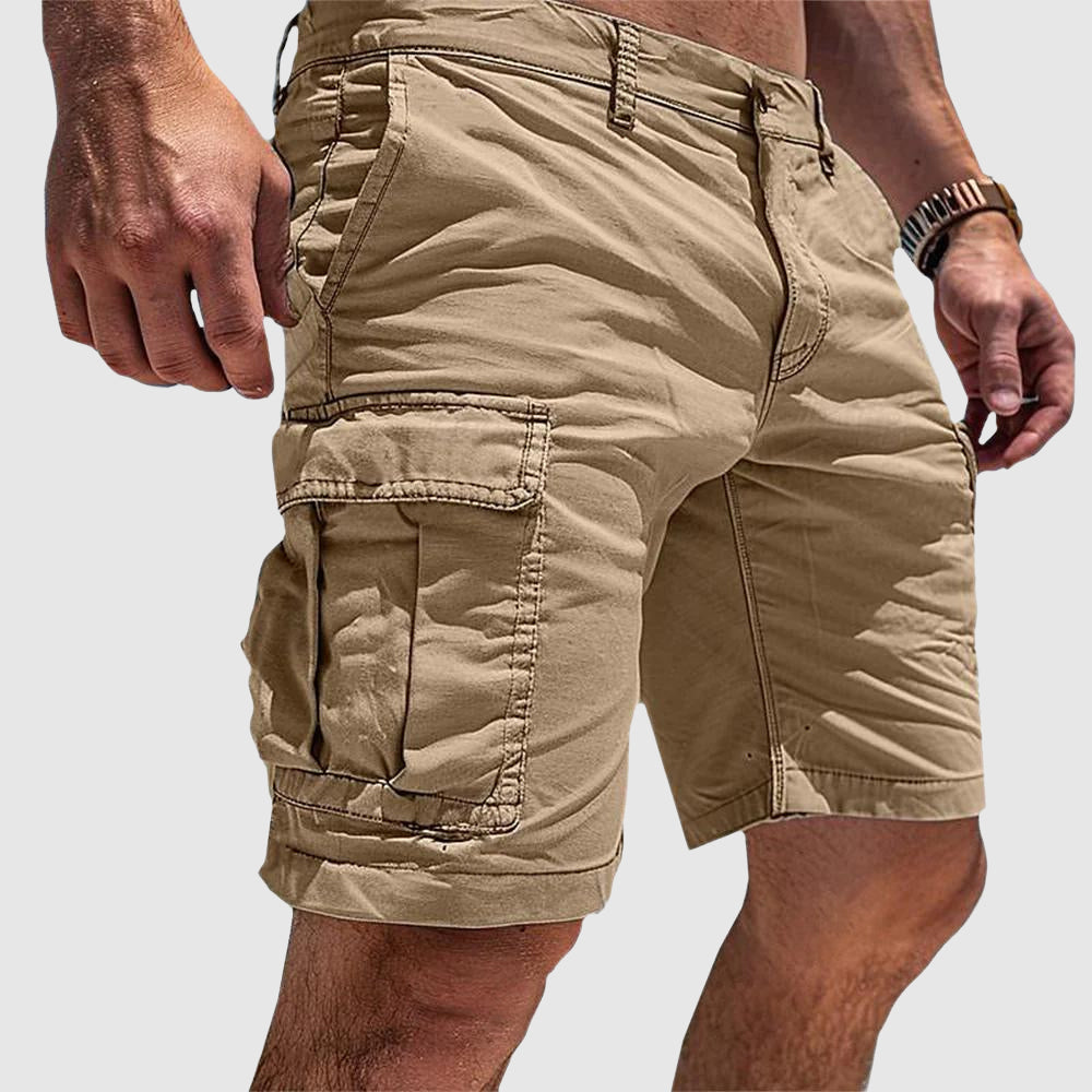 Bruno | Pantalones cortos cargo de hombre - Caqui