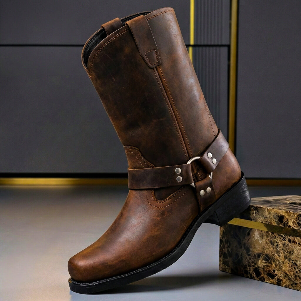 Darío | Botas cowboy de hombre de cuero - foto 5