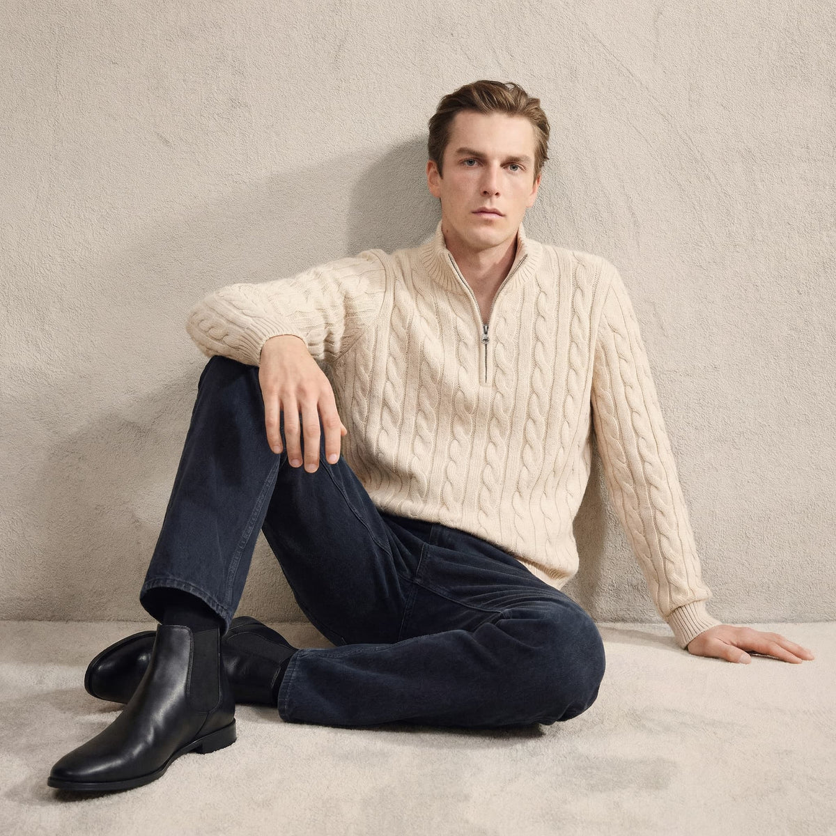 Delfín | Botines chelsea de piel de hombre - foto 6