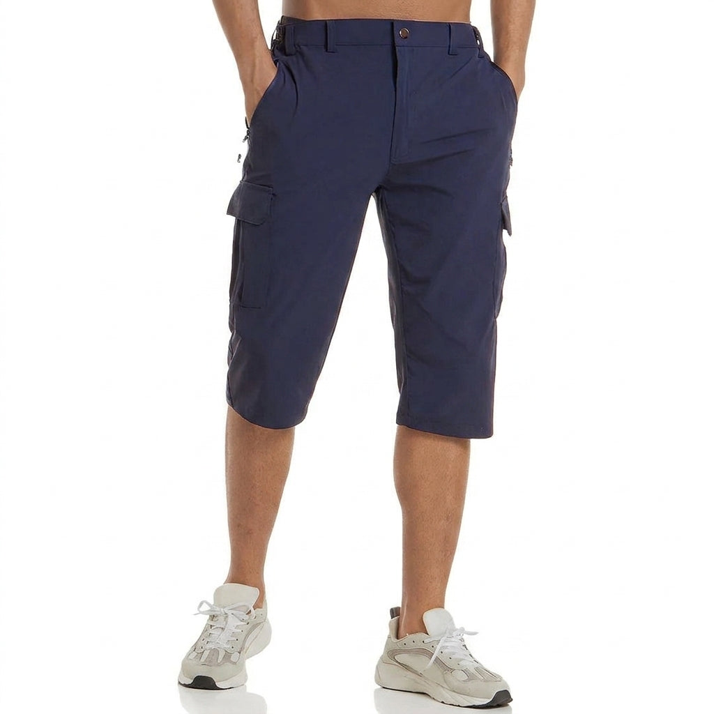 Diego | Pantalón corto cargo de hombre - Azul oscuro