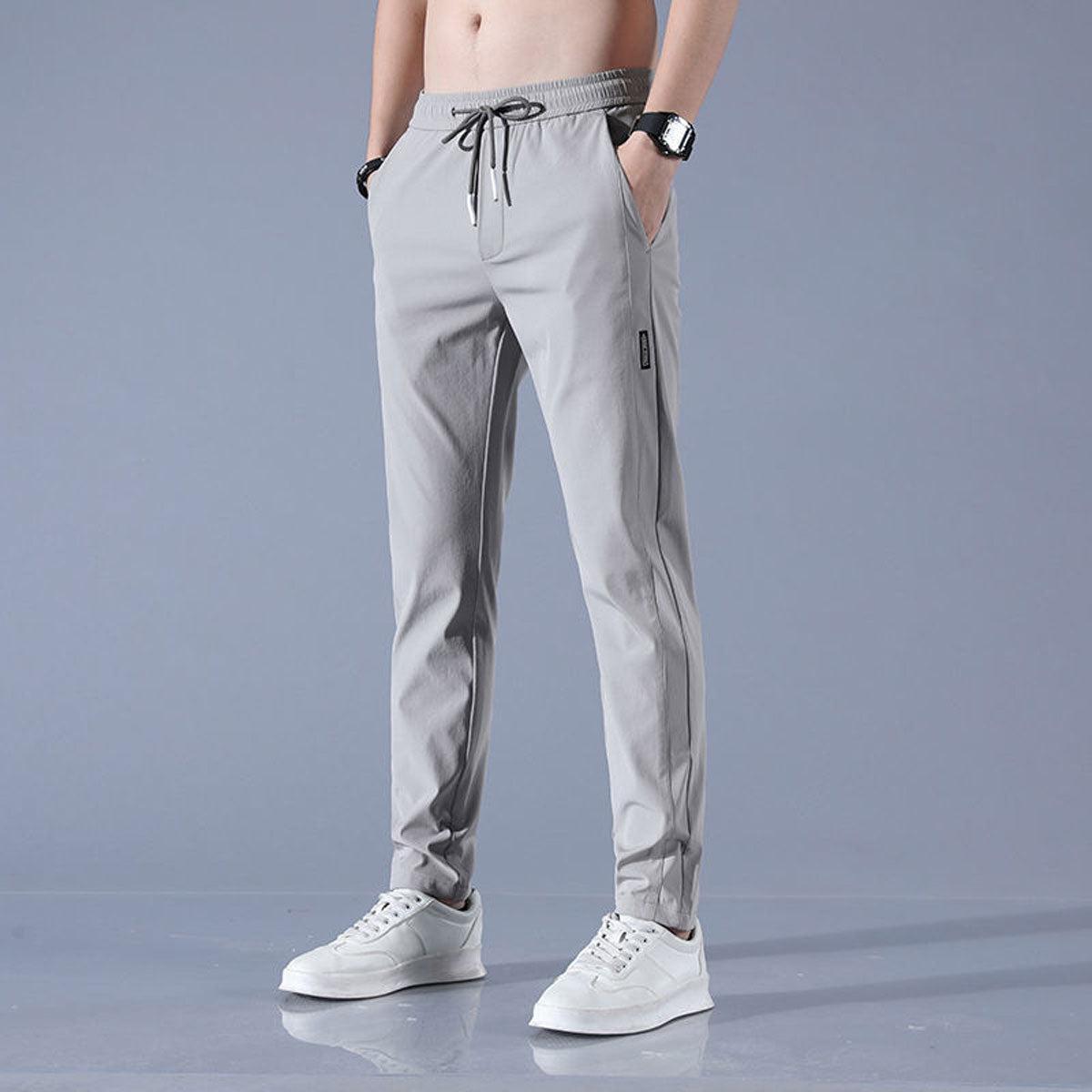 Guillermo | Pantalón deportivo de hombre slim fit - Gris claro