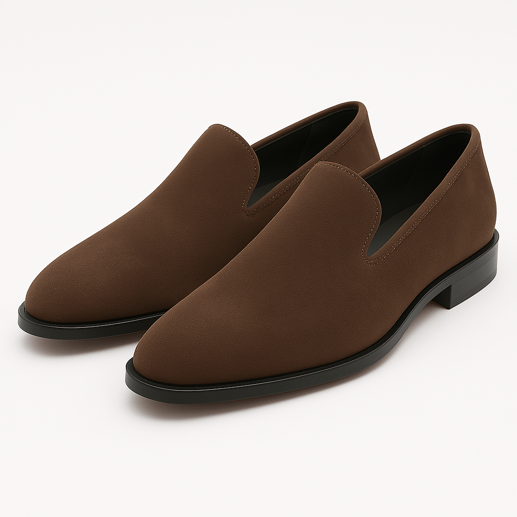 Ignacio | Mocasines de ante de hombre - Marrón