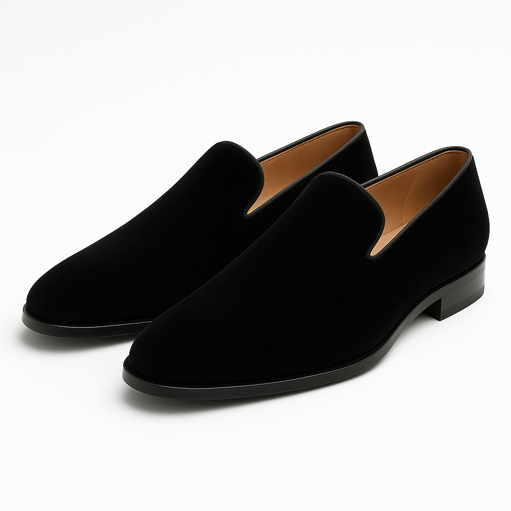 Ignacio | Mocasines de ante de hombre - Negro