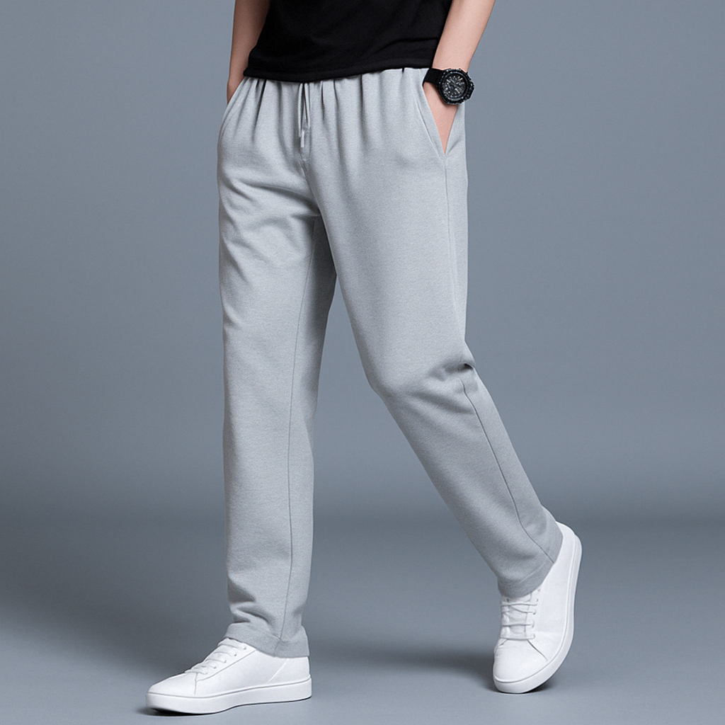 Jacobo | Pantalón jogger de hombre de corte regular - Gris claro
