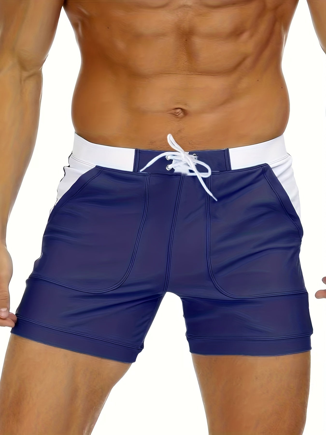 Julián | Bañador de hombre de secado rápido - Azul oscuro