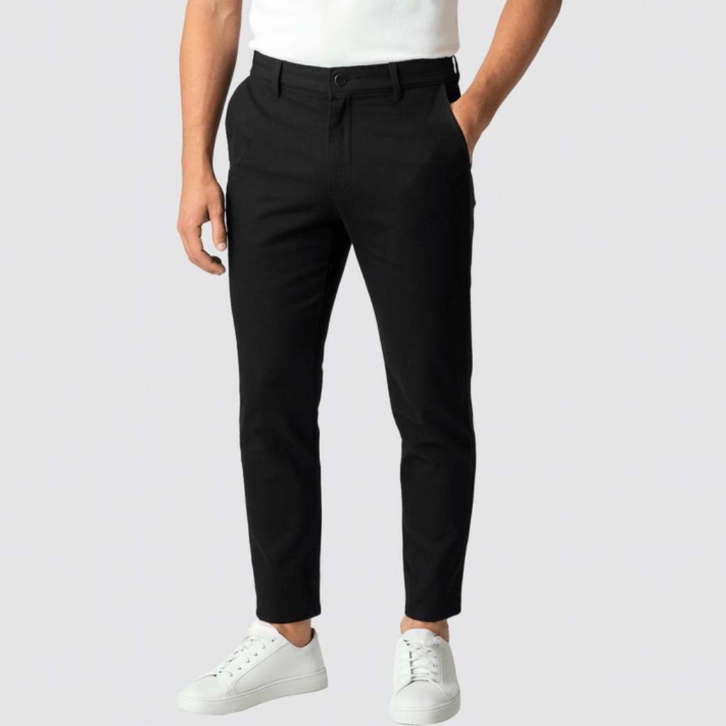 Julián | Pantalón chino elástico de hombre - Negro