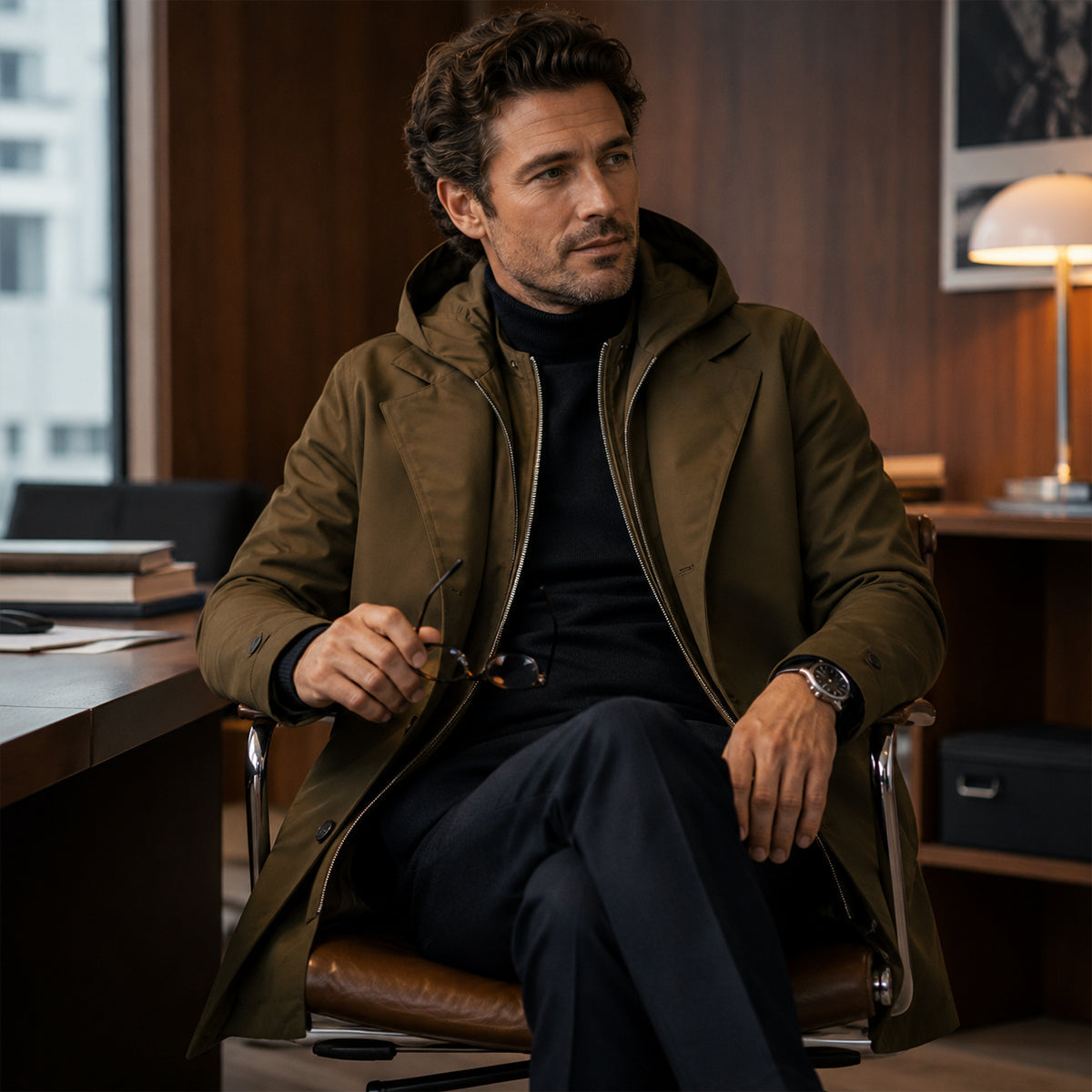 Leandro | Parka de hombre con capucha - foto 8