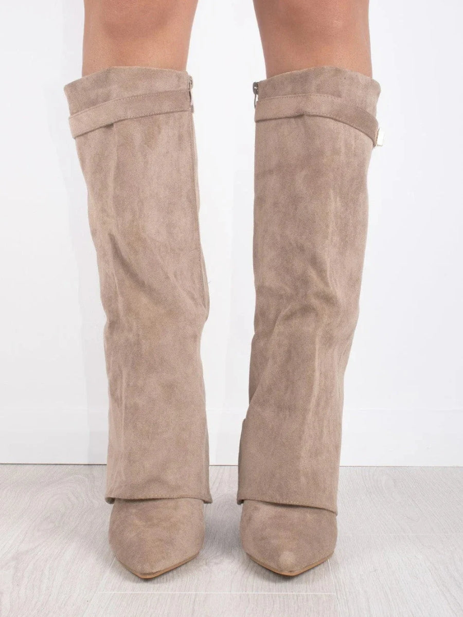 Manuela | Botas altas de ante con tacón - foto 10