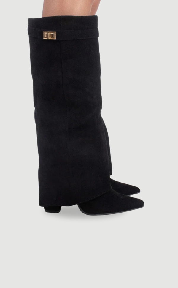 Manuela | Botas altas de ante con tacón - foto 5