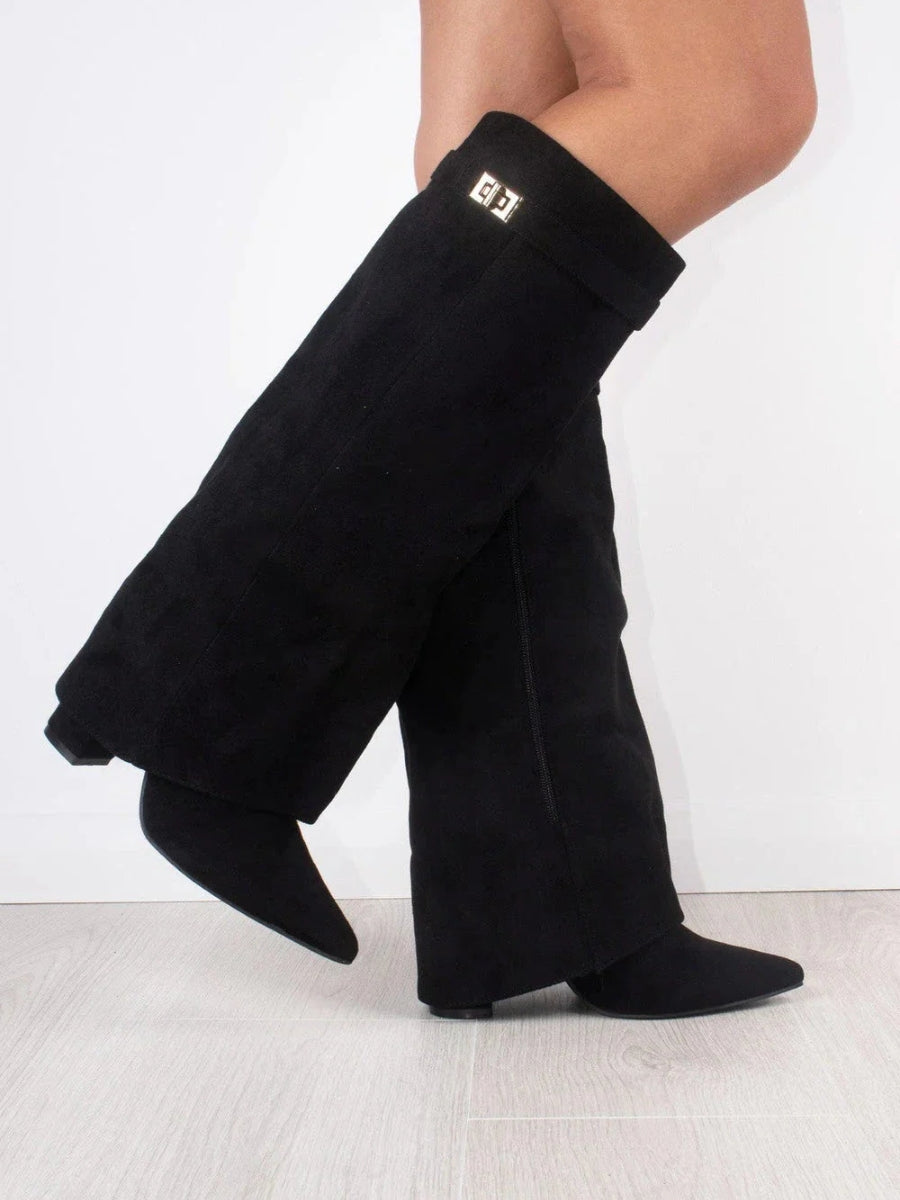 Manuela | Botas altas de ante con tacón - foto 7