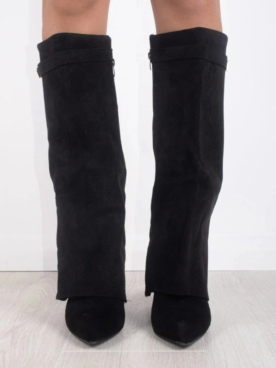 Manuela | Botas altas de ante con tacón - foto 8