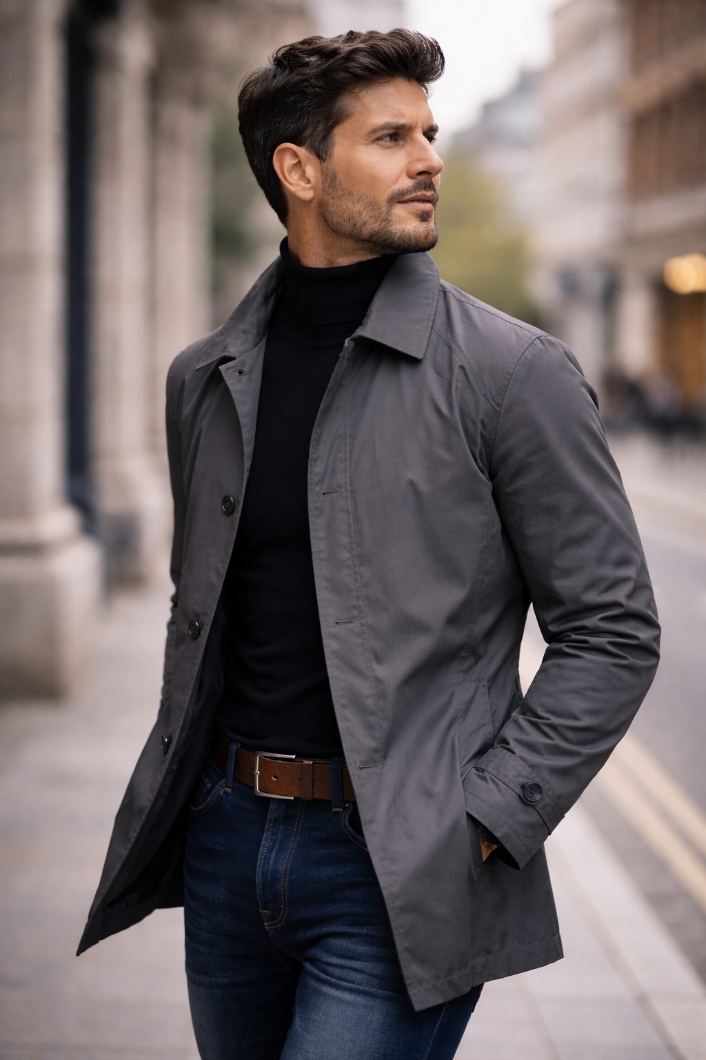 Melchor | Chaquetón de hombre con forro acolchado, gris - foto 7