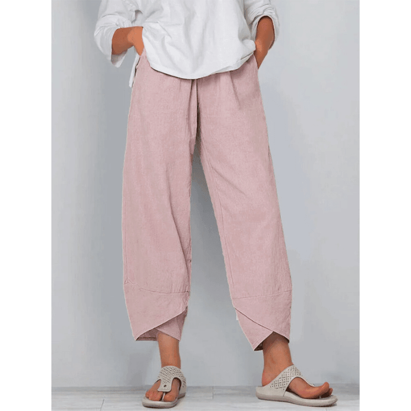 Natalia | Pantalón ancho de mujer de tiro alto - view 13