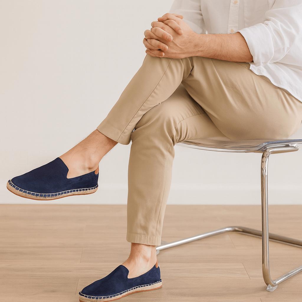 Nicolás | Mocasines de lona para hombre - Azul