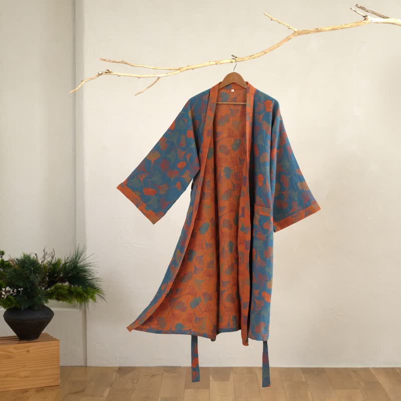 Nilo | Bata kimono de algodón de mujer - foto 21