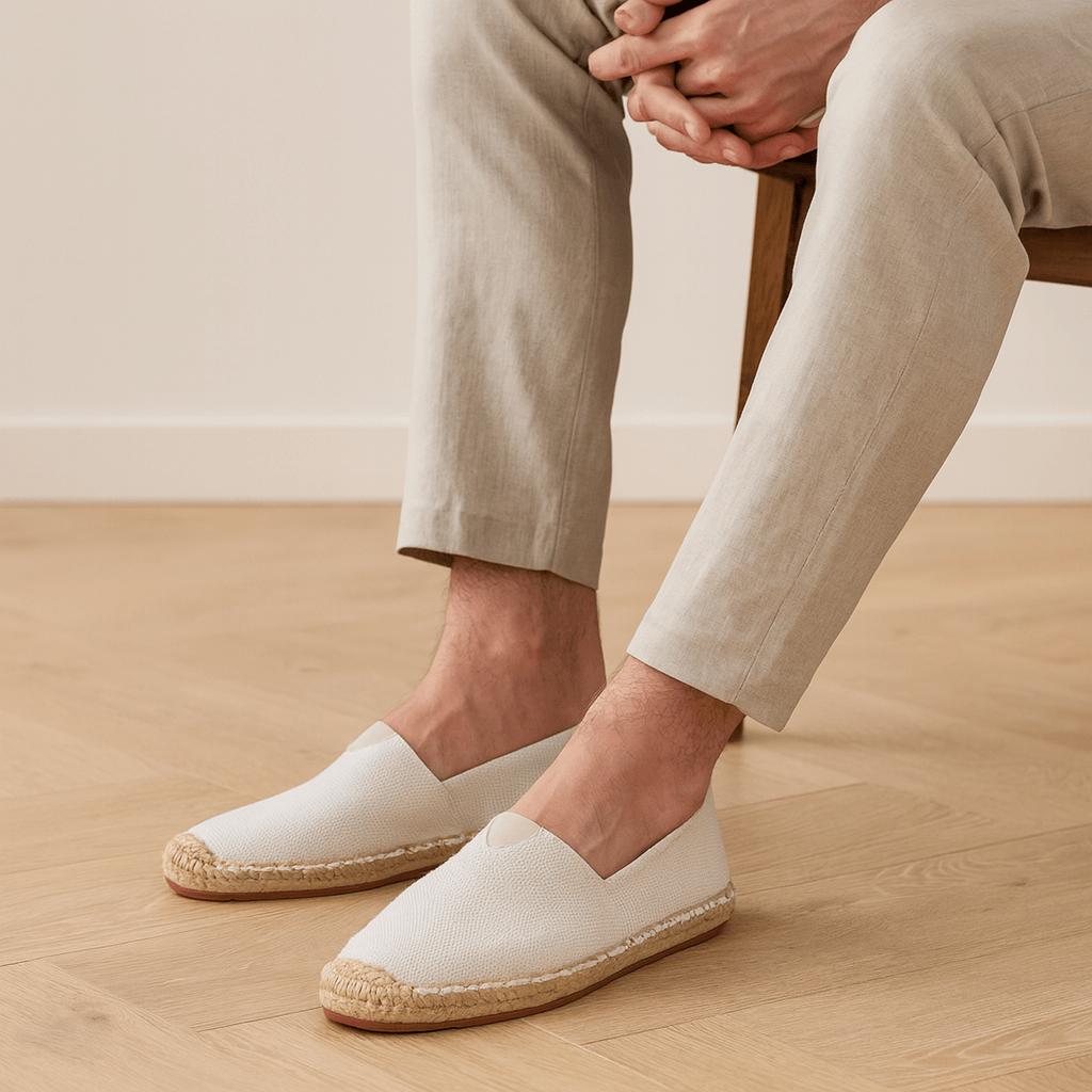 Ramón | Alpargatas de hombre sin cordones - Blanco