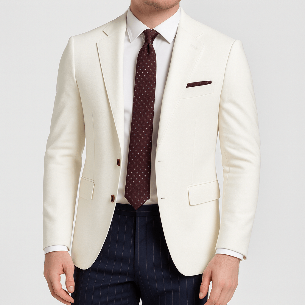 Rodrigo | Americana de hombre slim fit - Blanco