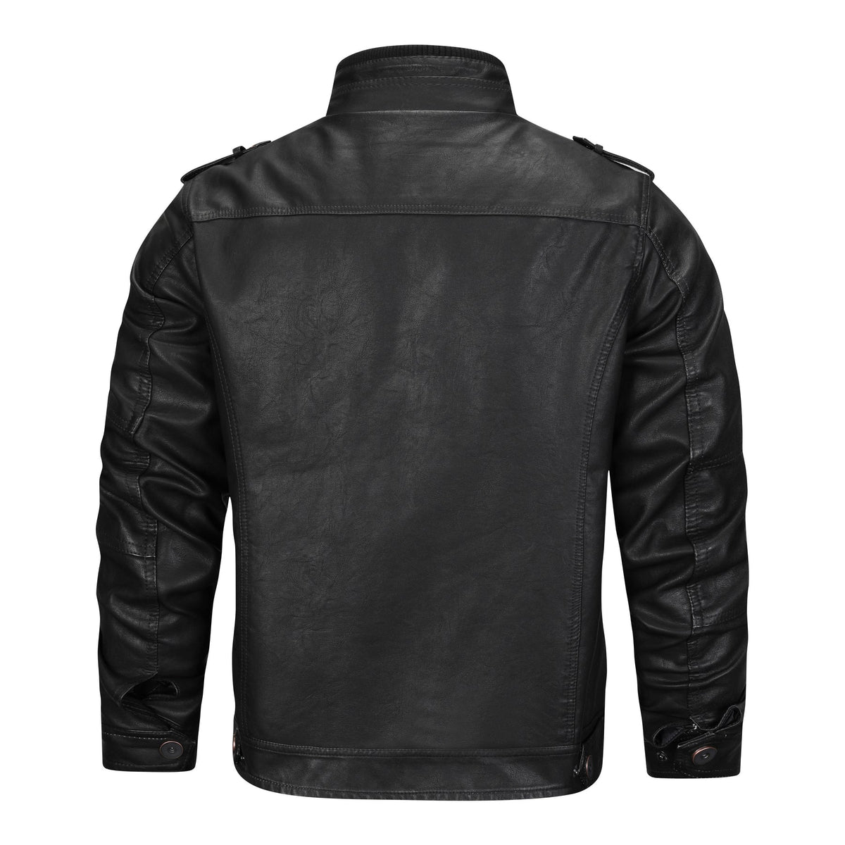Sebastián | Chaqueta de polipiel de hombre, negra - foto 2